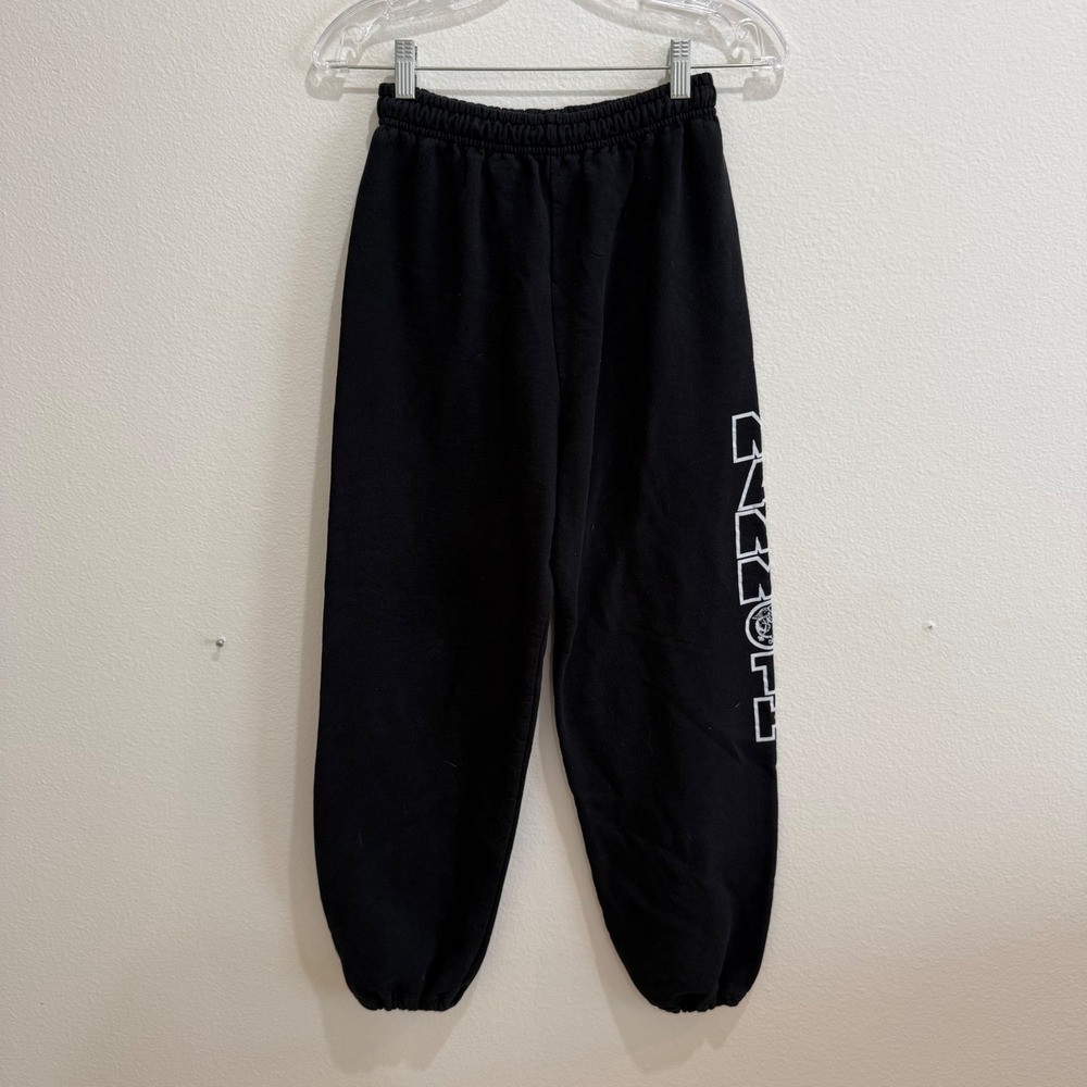 Mammoth Mens Graphic Fleece Jogger Sweatpants Small Elastic Waist Drawstrin